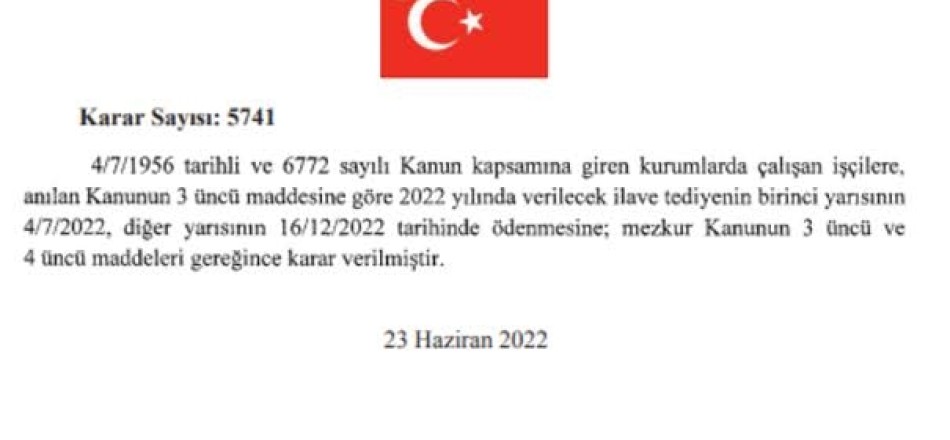 İKRAMİYE TARİHLERİ BELLİ OLDU